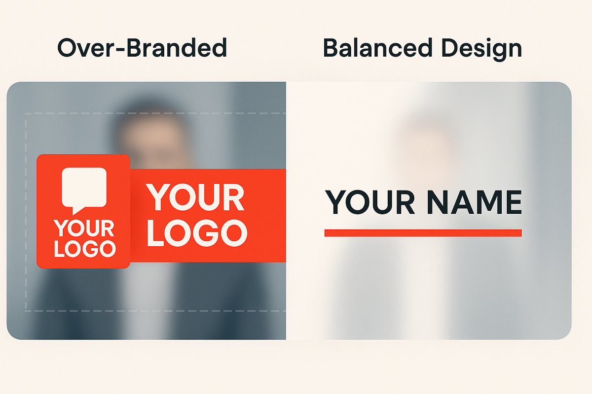 Example of minimalist broadcast branding